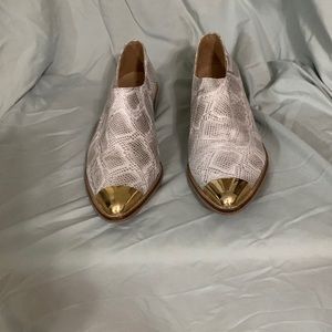 Size 37 shoes with gold tip